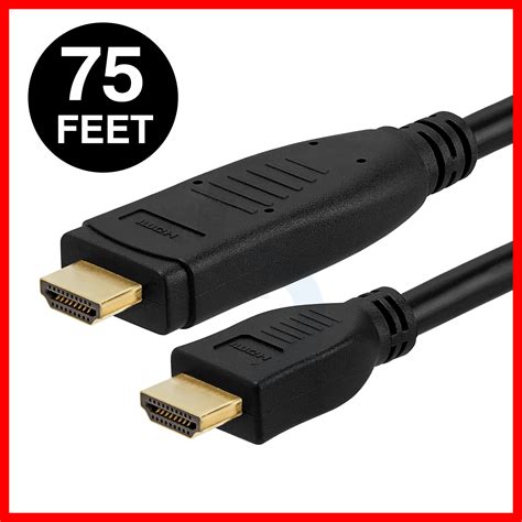 hdmi cable ft premium high speed awg lcd hd  feet gold ps hdtv p  ebay