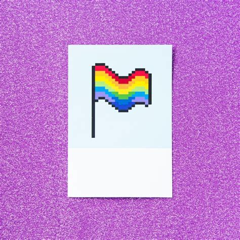 Pixelated Pride Lgbt Rainbow Flag Photo Free Download