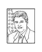 Coloring Pages Clinton Bill Presidents sketch template