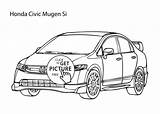 Honda Coloring Accord Pages Template sketch template