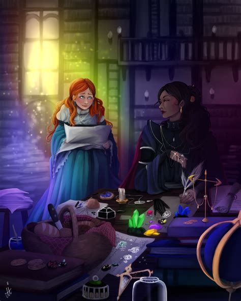 Shallan And Jasnah Hanging Out In The Library By Nadi4rt