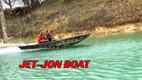 testing  jet jon boat  drag raced youtube