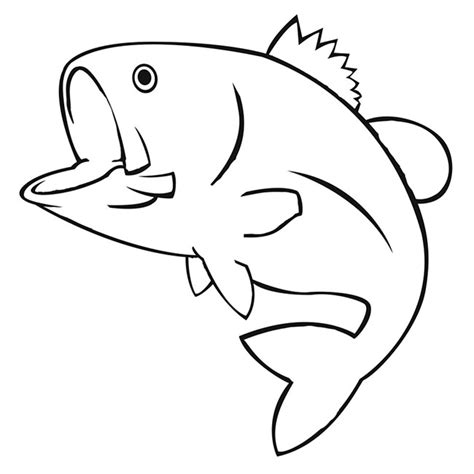 blank fish templates clipart