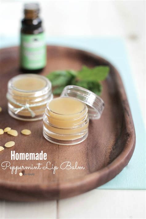 Diy Homemade Peppermint Lip Balm Live Simply Diy Lip Balm Recipes