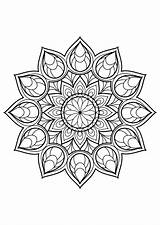 Mandala Mandalas Pages Colorare Coloriage Coloriages Adultos Complexe Adultes Malbuch Erwachsene Adulti Justcolor Tiré Cornicette Sheets sketch template