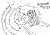 Who Coloring Pages Tardis Doctor Dr Printable Line Drawing Colouring Sheets Lineart Getcolorings Getdrawings Deviantart Color Book Printables Paintingvalley Drawings sketch template