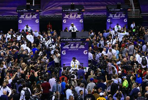 scenes from super bowl media day hot clicks sports illustrated
