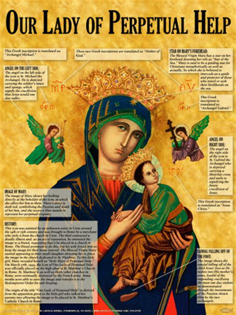 mother  perpetual  explained poster catholic   max  catholic store