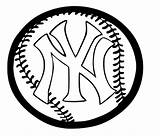 Yankees Coloring Pages York Ny Logo Baseball Clipart Printable Mets Giants Mlb Sheets Color Symbol Kids Getcolorings Clipground Getdrawings Skyline sketch template