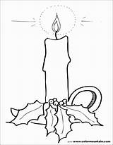 Candle Coloring Birthday Pages Printable Print Candles Getcolorings Color sketch template