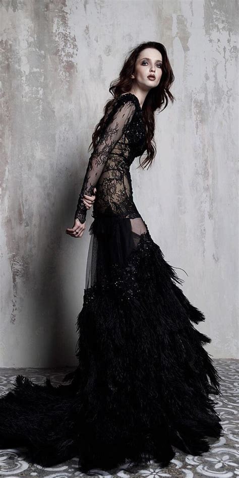 dark romance 18 gothic wedding dresses