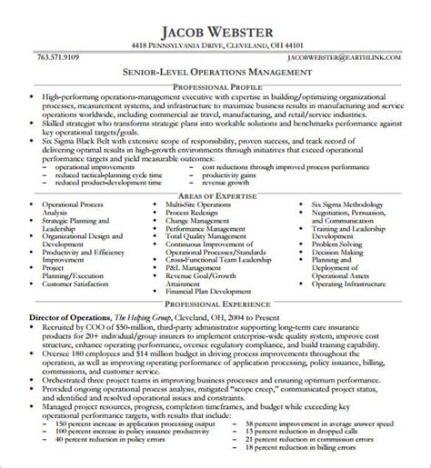 executive resume templates  samples examples formats
