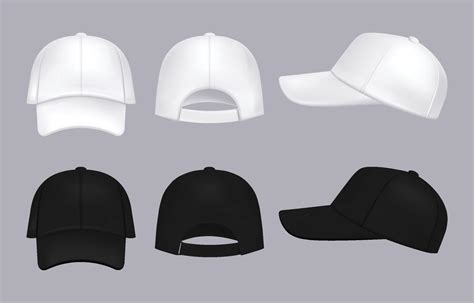 realistic hat template  vector art  vecteezy