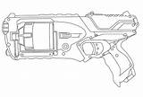 Nerf Gun Coloring Pages Cool Printable sketch template