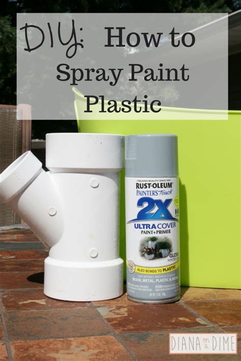 diy   spray paint plastic diana   dime painting plastic bins