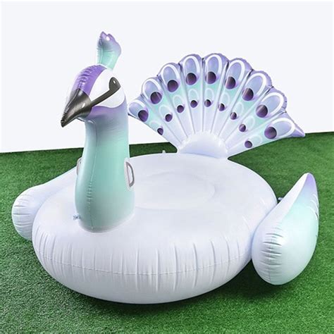 Inflatable Peacock Pool Float Adult Ride On Swimming Ring