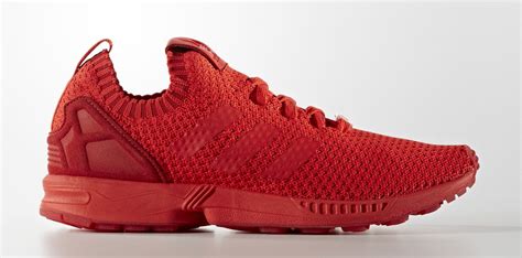 adidas zx flux primeknit  red sole collector