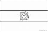 Coloring Argentina Flag Flags South America Colouring Pages Central Book Flagge Printable Paraguay Print Sun Large Popular Crwflags Map Flaggen sketch template