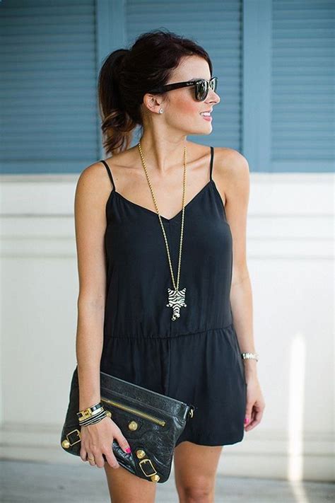 20 style tips on how to wear rompers clothes black romper and summer