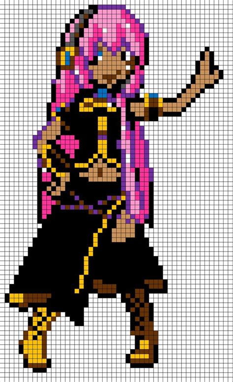 Anime Pixel Art Grid Pixel Perler Punto Deku Midoriya Pixeles Pixelados