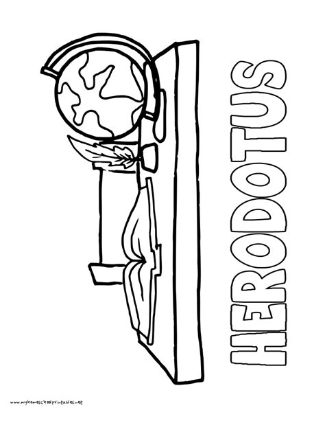 world history coloring pages printables herodotus mystery  history
