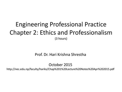 chapter 2 ethics and professionalism ppt