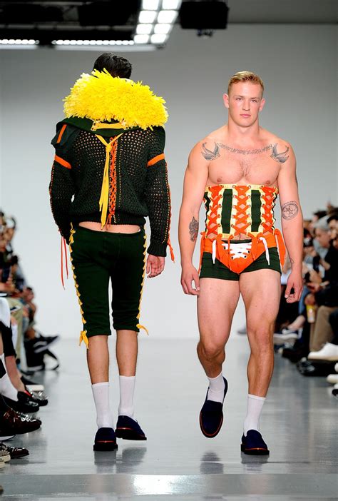 men s fashion week goes mad with butt cracks gold underwear and more