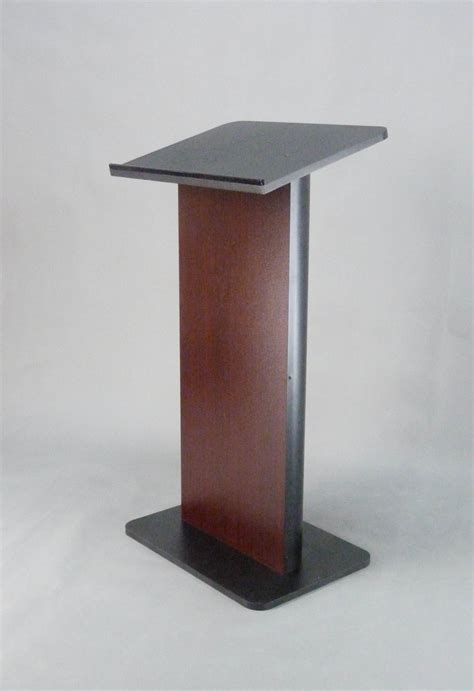 wide curved podium pedestal church pulpit church conference lectern steel wood