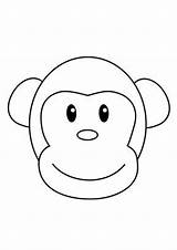 Coloring Monkey Drawing Pages Face Drawings Clip Clipart Template Kids Bongo Animal Printable Draw Monkeys Patterns Benscoloringpages Google Funny Clipartbest sketch template