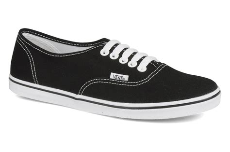 vans authentic lo pro  trainers  black  sarenzacouk