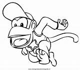 Coloring Pages Kamek Mario Kong Diddy Bros Template Foto sketch template
