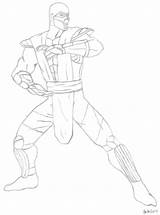 Mortal Kombat Scorpion Desenhar Como Colorear Imagui Kolorowanki Dzieci Bestcoloringpagesforkids Comodesenhar10 Coll sketch template