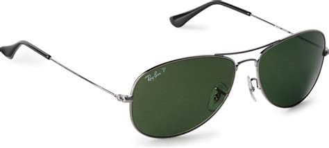 ray ban aviator sunglasses  green  men gunmetal lyst