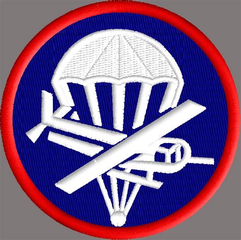 airborne badge  size pack digitized machine embroidery