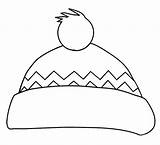 Coloring Hat Winter Pages Preschool Hats Crafts Mittens Colour Cartoon Headband Paper Craft Storytime Construction January Stapled Decorate Activities Polar sketch template