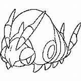 Pokemon Venipede Coloring Pages Bug Colouring Fun sketch template