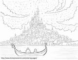 Coloring Pages Rapunzel Kingdom Tower Drawing Printable Disney Divided Template Kids Getdrawings sketch template