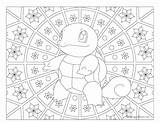 Squirtle Mandala Coloriage Windingpathsart Sheets Pokémon sketch template