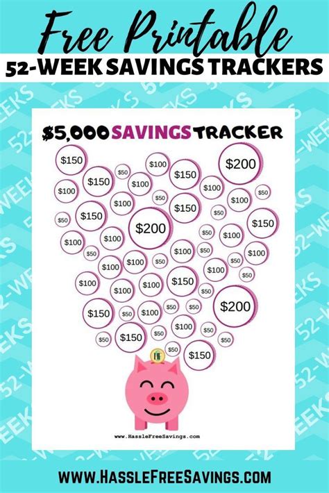 printable money saving chart  designed    save