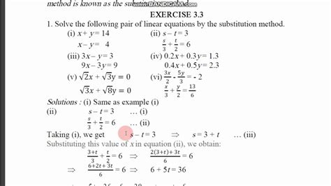 Substitution Method Linear Equations In Two Variables My Xxx Hot Girl