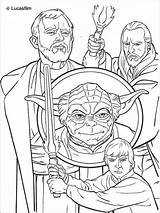 Yoda Coloring Pages Wars Star Printable Boys sketch template