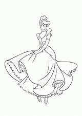 Cinderella Princess sketch template