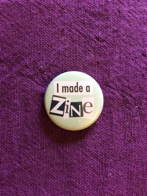 zine queen 25mm button badge i made a zine etsy uk button badge