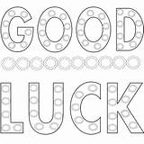 Luck Good Pages Coloring Printable Colouring Kids Freecoloring Letters Printables sketch template