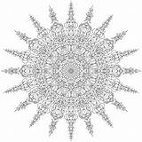 Snowflake Mandala Coloring Welshpixie Pattern Pages Adult Deviantart sketch template