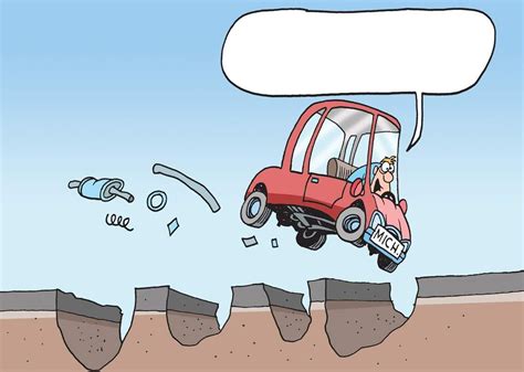 mike thompson peeved about potholes cartoon caption contest potholes cartoon caption