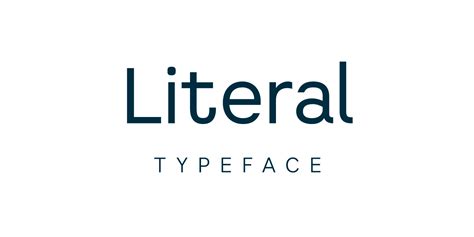 literal font