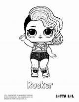 Lol Coloring Pages Glitter Dolls Surprise Rocker Printable Doll Lotta Series Kids Color Getdrawings Getcolorings Print Coolest Sheets Choose Board sketch template