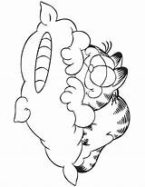 Garfield Ausmalbilder Sleeping Ausmalbild Designlooter Malvorlagen Hmcoloringpages sketch template