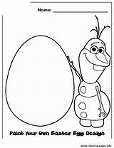 Easter Coloring Olaf Paint Egg Frozen Colouring Pages Movie Printable Kids Book Choose Board sketch template